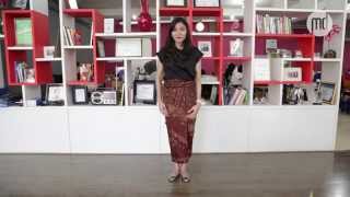 Tutorial Kain Batik 1 Kain 3 Gaya [upl. by Adnoluy]