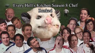 Every Hells Kitchen Season 8 Chef Ranked  EternalOpossum [upl. by Assecnirp]