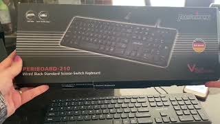 Perixx PERIBOARD 210 US Wired Full Size USB Keyboard Review [upl. by Berrie448]