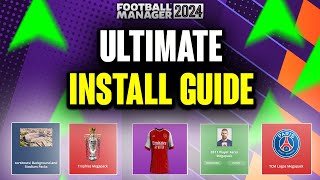 The ULTIMATE FM24 Install Guide  Skins Faces Badges Stadiums Kits [upl. by Marlow888]