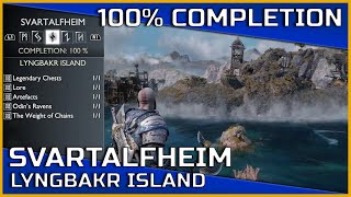 God of War Ragnarök  Lyngbakr Island Svartalfheim  100 Completion [upl. by Danita]