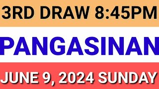 STL  PANGASINAN June 9 2024 3RD DRAW RESULT [upl. by Erialb]