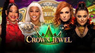 Bianca Belair amp Jade Cargill vs Lyra Valkyria amp Becky Lynch Full Match WWE Crown Jewel 2024 [upl. by Rednasela]