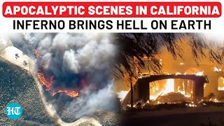 California Wildfires Terrifying Videos Show Homes 10000 Acres in Flames  Evacuation Begins [upl. by Skelton631]