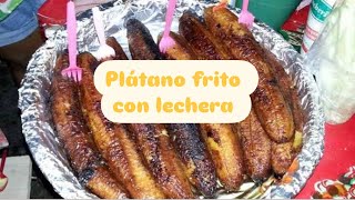 Plátano frito con lechera 🤤🍌 [upl. by Conroy]