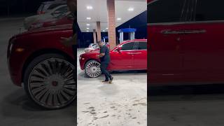 Gassin Up the Rolls Royce Ghost on 28’s DUB Floaters [upl. by Dnalrah]