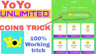 yo yo app unlimited coins trick how to get unlimited coins in yoyo app yo yo app coins hacked [upl. by Rehpoitsirhc]