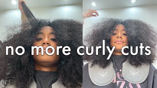 Are Curly Cuts Damaging Our Hair  I Am Done With Curly Cuts [upl. by Adnorrehs]