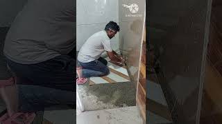 tiles cutting ka unique tarikarsmarble video [upl. by Ilegna]