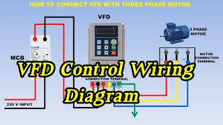 VFD Control Wiring Diagram  How to Wire a VFD  Variable Frequency Drive [upl. by Lamberto174]