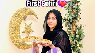 Pehli sehri ho gai ap sab ko ramadan Mubarak 🌙  Ami se boht roast hui 🥲 alizehjamali [upl. by Tripp]