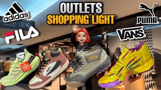 OUTLET SHOPPING LIGHT PRÉ BLACK FRIDAY ADIDAS PUMA VANS E FILA COM DESCONTO [upl. by Eelnyl]