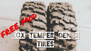 ECX Temper GEN2 FREE stock tire mod by KRUZ racing [upl. by Sedecram]