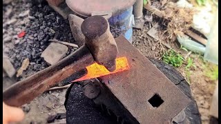 Making a Puukko Knife from Scrap Metal [upl. by Aitahs]