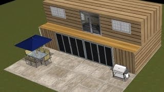 Shipping container house design project 2 [upl. by Bathsheb]