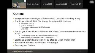 Talk at NTU Taiwan Recent Progresses of Compute in Memory Prototype Chips [upl. by Alleuol287]