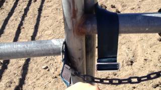 One Hand Horse Gate Latches  Using Seatbelts to Secure Gates  Rick Gore Horsemanship [upl. by Hattie782]