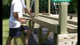 How to Build a Deck Part 05 Subframe Cont How to Build a Timber Garden Deck with QDeck Products [upl. by Oinotnaocram344]