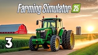 Ep3 Most efficient way to clear trees  Buying Entire Map on Hard Mode  Farming Simulator 25 [upl. by Marguerite219]