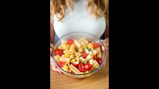 PASTA FREDDA allANGURIA GIALLA FETA E POMODORINIpiù estiva di così 🌞🍉😍 Shorts [upl. by Akined]