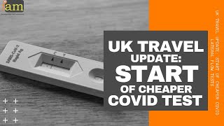 UK Travel Update Start Of Covid Lateral Flow Tests Instead Of PCR [upl. by Althee]