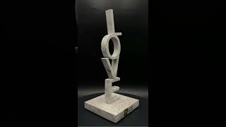 Okonite Love Sculpture Bridging Physical and Spiritual Realms sculpture artandcraft [upl. by Airamak]