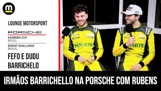 FEFO e DUDU BARRICHELLO falam sobre correr em dupla na PORSCHE CUP e como é BATER RODA com RUBENS [upl. by Katharyn]