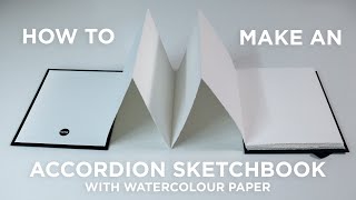 How to Make an Accordion Sketchbook with Watercolour Paper [upl. by Namzzaj]