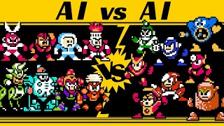 Group Battles  Mega Man 1 amp 6 VS 2  Mega Man CPU Battle [upl. by Araiek]