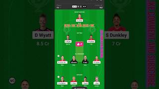 EN W vs NZ W 5th T20 Dream11 Team Today Match  England Women vs New Zealand Women shorts dream11 [upl. by Odrareg]