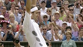 Federer v Philippoussis 2003 Mens Final – Rolex Wimbledon Golden Moments [upl. by Reggi]