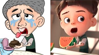 CGI Animated Short Film  fanny drawing meme  Watermelon A cautionary tale cartoon meme [upl. by Tower851]