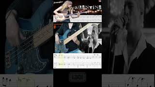 Måneskin  VALENTINE  Bass Cover With TABS [upl. by Gordan]