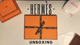 ♥ Hermès Unboxing GlobeTrotter Agenda [upl. by Sitnik]