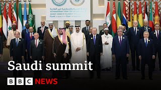 Saudi summit Leaders meet to discuss Middle East conflicts  BBC News [upl. by Nawd]