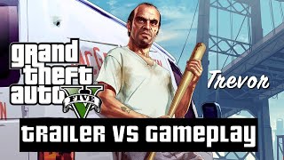 GTA V Trevor Trailer vs Real Gameplay [upl. by Linders]