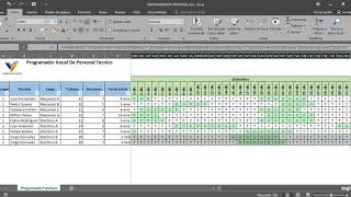 ✅ FORMATO EN EXCEL PARA PROGRAMACIÓN TURNOS TÉCNICOS [upl. by Buna]