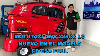 MOTOTAXI GNV DURAMAX 225CC FIBRA FIVESA DEPORTIVA FULL EQUIPADA [upl. by Leffert]