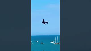 WW2 Lancaster Bomber Flyby Airbourne 2024 Eastbourne shorts [upl. by Alian]