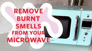 How to Get Rid of the Burnt Smell from your Microwave [upl. by Anitnemelc]