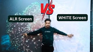 Projector screen  ALR Vs White Screen Full Comparison projector cinema amazing 3d [upl. by Winn]