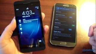 BlackBerry 10 vs Android  Pocketnow [upl. by Boaten]