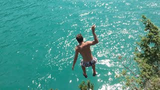 Achensee Klippenspringen  Cliff Jumping AchenseeTirol [upl. by Zobkiw]