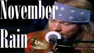 Guns N Roses ft Elton John  November Rain  Live OnScreen Lyrics [upl. by Agostino]