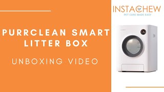 Purrclean Smart Litter Box Unboxing  The Perfect Self Cleaning Automatic Cat Litter Box  INSTACHEW [upl. by Nothsa]