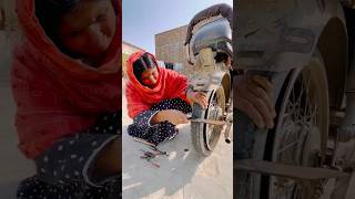 Homemade bike wheel bike shorts rimshahashim [upl. by Anayra]