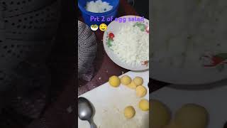 Yummiest egg salad food easyrecipe affordable motherhoodchannel viralshortscooking [upl. by Engapmahc]