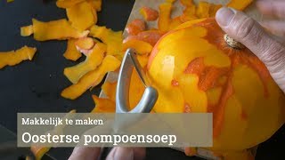 Simpele Oosterse pompoensoep maken [upl. by Alek674]