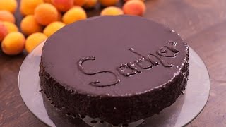 Sacher Torte  Chocolate Cake with Apricot Jam Filling Recipe [upl. by Llenor616]