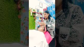 Facial tutorial massage treatment glamoursalon youtubeshorts [upl. by Akenor]